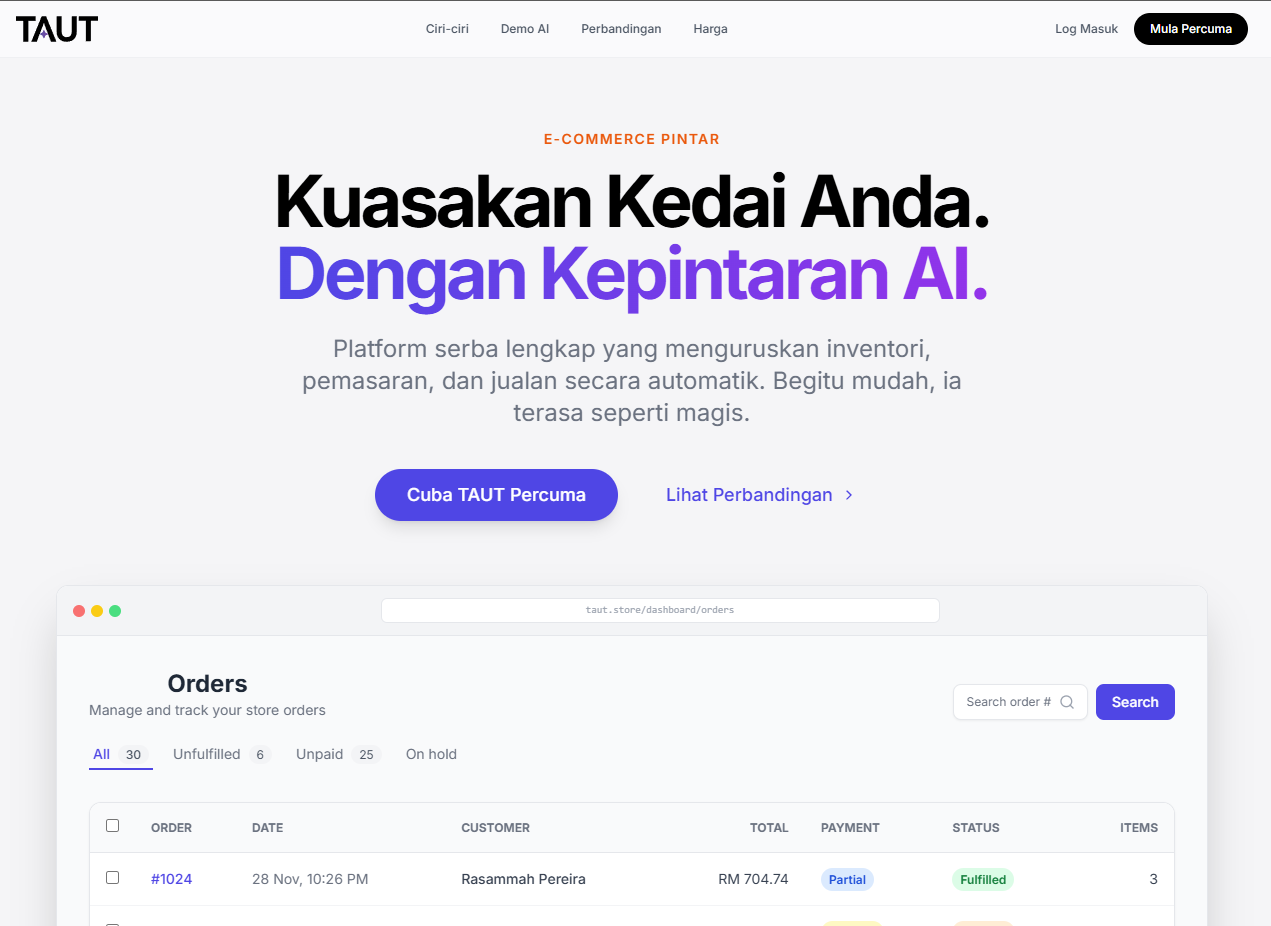 TAUT AI Commerce App